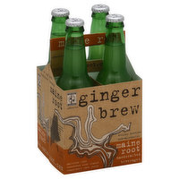 Maine Root Ginger Brew, Caffeine Free - 4 Each 