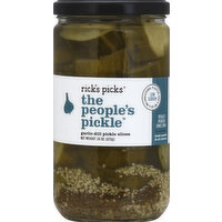 Rick's Picks Pickle, Garlic Dill, Slices - 24 Ounce 