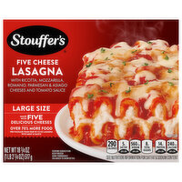 Stouffer's Lasagna, Five Cheese, Large Size - 18.25 Ounce 