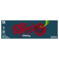 Dr Pepper Soda, Cherry, 12 Pack - 12 Each 