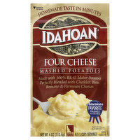 Idahoan Mashed Potatoes, Four Cheese - 4 Ounce 