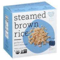 Grain Trust Brown Rice, Steamed - 3 Each