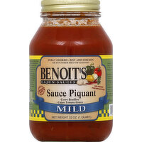 Benoits Sauces, Cajun, Mild, Tomato Gravy - 32 Ounce 