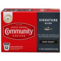 Community Signature Blend Dark Roast Coffee Single-Serve Cups - 4.6 Ounce