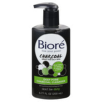 Biore Charcoal Cleanser, Deep Pore - 6.77 Ounce