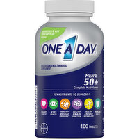 One A Day Multivitamin/Multimineral Supplement, Men's 50+, Tablets