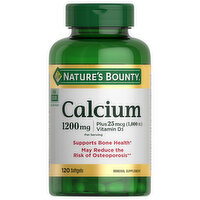 Nature's Bounty Calcium, 1200 mg, Softgels - 120 Each 