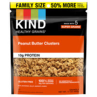 Kind Granola, Peanut Butter Clusters, Family Size - 17 Ounce 