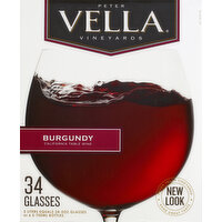 Peter Vella Burgundy Red Wine 5L Box - 5 Litre 