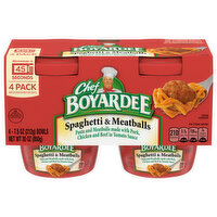 Chef Boyardee Spaghetti & Meatballs, 4 Pack - 4 Each 