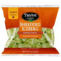 Taylor Farms Lettuce, Iceberg, Shredded - 8 Ounce