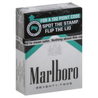 Marlboro Cigarettes, Black Menthol, Seventy Twos - 20 Each 