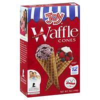 Joy Waffle Cones, Classic - 12 Each