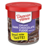 Duncan Hines Frosting, Dark Chocolate Fudge, Creamy