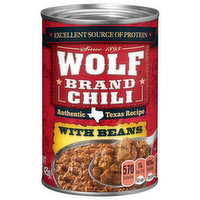 Wolf Brand Chili, with Beans - 15 Ounce 