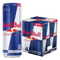 Red Bull Energy Drink, 4 Pack - 4 Each 