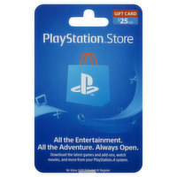 PlayStation Network Card, $25 - 1 Each
