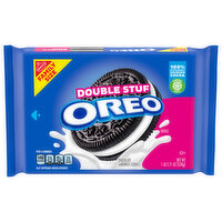 OREO OREO Double Stuf Chocolate Sandwich Cookies, Family Size, 18.71 oz