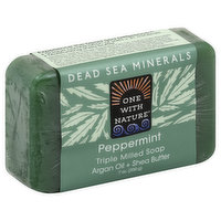 One with Nature Soap, Triple Milled, Peppermint - 7 Ounce 