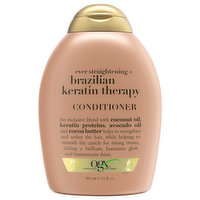 Ogx Conditioner, Ever Straightening + Brazilian Keratin Therapy - 13 Fluid ounce 
