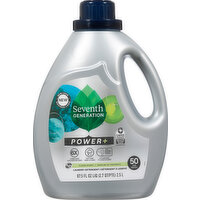 Seventh Generation Laundry Detergent, Power +, Clean Scent - 87.5 Fluid ounce 