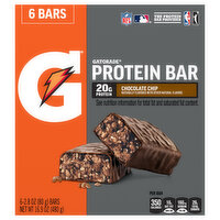 Gatorade Protein Bars, Chocolate Chip - 6 Each 