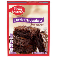 Betty Crocker Brownie Mix, Dark Chocolate - 16.3 Ounce 