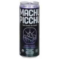 Machu Picchu Energy Energy Drink, Organic, Zero Sugar, Pineapple Blueberry