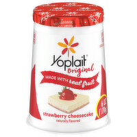 Yoplait Yogurt, Low Fat, Strawberry Cheesecake - 6 Ounce 