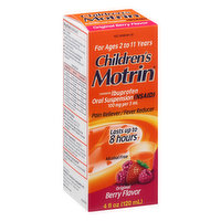 Children's Motrin Pain Reliever/Fever Reducer, Original, Berry Flavor - 4 Ounce 