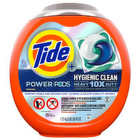 Tide + Detergent, Original, Hygienic Clean, Heavy 10x Duty - 25 Each 