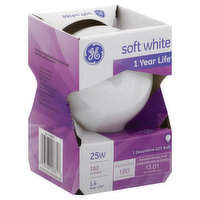 GE Light Bulb, Soft White, 25 Watts - 1 Each 