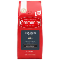 Community Coffee Coffee, Ground, Dark Roast, Signature Blend - 20 Ounce 