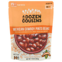 A Dozen Cousins Pinto Beans, Mexican Cowboy, Medium - 10 Ounce 