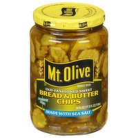 Mt Olive Pickles, Old-Fashioned Sweet, Bread & Butter Chips - 24 Fluid ounce 