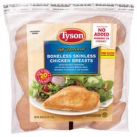 Tyson Chicken Breast, Boneless, Skinless, Thin Sliced, Uncooked - 40 Ounce 