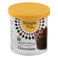 Simple Mills Frosting, Organic, Chocolate - 10 Ounce 