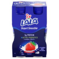 Lala Yogurt Smoothie, Strawberry - 4 Each 