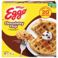 Eggo Waffles, Chocolatey Chip, Family Pack - 20 Each 