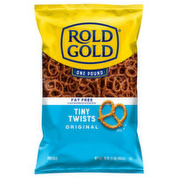 Rold Gold Pretzels, Fat Free, Original, Tiny Twists - 16 Ounce 