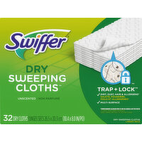 Swiffer Sweeping Cloths, Dry, Unscented - 32 Each 