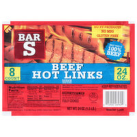 Bar S Sausage, Beef, Hot Links