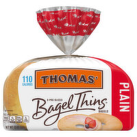 Thomas' Bagels, Plain, Pre-Sliced - 8 Each 