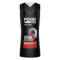 AXE Shampoo & Conditioner + Body Wash, Total Fresh, Clean All Over, 3-in-1 - 16 Ounce