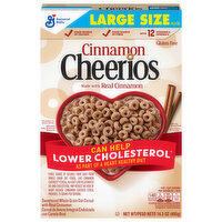 Cheerios Cereal, Cinnamon, Large Size - 14.3 Ounce 