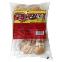 King Cotton Sausage & Biscuits - 12 Each 
