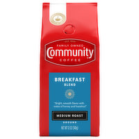 Community Breakfast Blend Medium Roast Ground Coffee - 12 Ounce