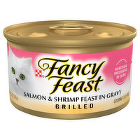Fancy Feast Cat Food, Grilled, Salmon & Shrimp Feast - 3 Ounce