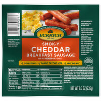 Eckrich Breakfast Sausage, Cheddar - 8.3 Ounce 