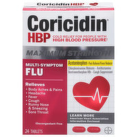 Coricidin Multi-Symptom Flu, Maximum Strength, Tablets